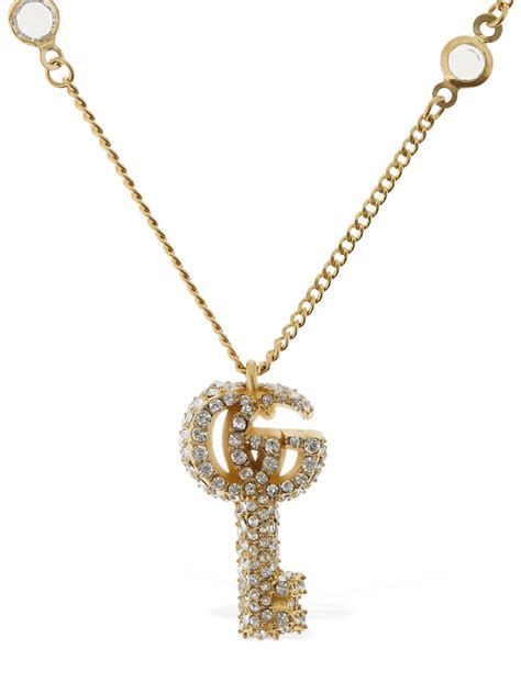 double g key ring with crystals gucci|nordstrom gucci necklace.